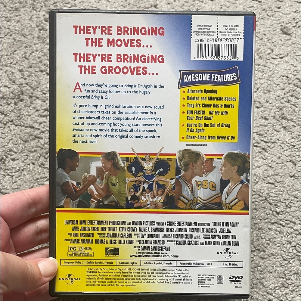 Bring It On Again Wide Screen DVD - Picture 2 of 4